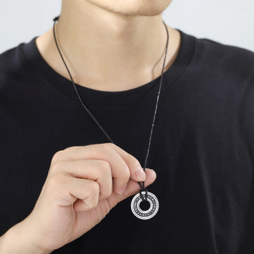 Vintage Nordic Rune Necklaces For Men