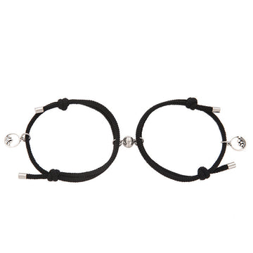 Alloy Eachother Couple Bracelet Adjustable Magnetic