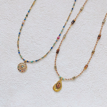 Autumn And Winter Maillard Color Necklace