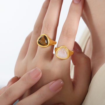 Natural Stone Retro Affordable Luxury Elegant Ring