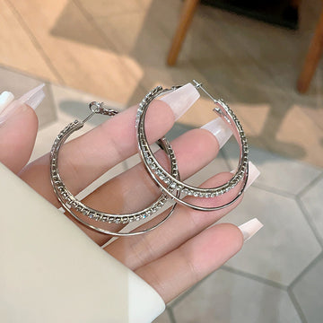Simple Geometric Alloy Bracelet Earrings In