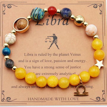 Eight Planets Twelve Constellation Morgan Stone Bracelet