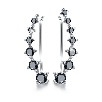 Super Shiny Black Zircon Long Round