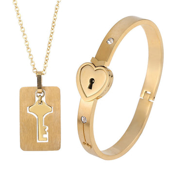 Fashion Jewelry Titanium Steel Couple Love Necklace