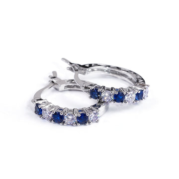 Colorful Zircon Ear Buckles Women'S European Ring