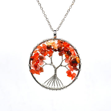 Kabala Life Tree Necklace Natural Stone
