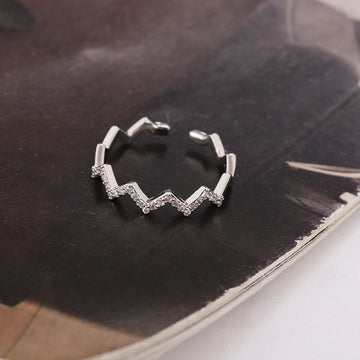 Micro Inlaid Zircon Full Diamond Ring