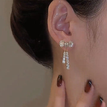 Ins Butterfly Earrings With Rhinestones Fashion