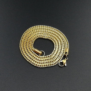Vacuum Electroplating Stainless Steel Chain Necklace