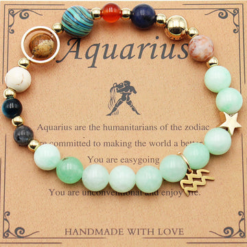 Eight Planets Twelve Constellation Morgan Stone Bracelet
