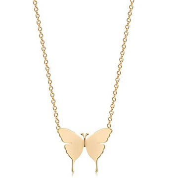 Geometric Butterfly Pendant Necklace For Women