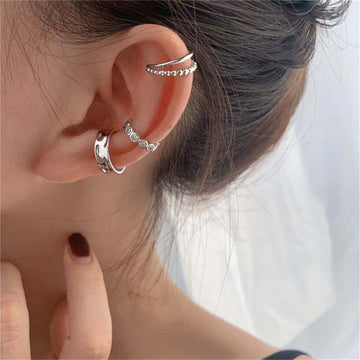 Explosion Style Tassel C Shaped Copper Set