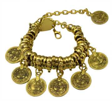 Coin Short Bracelet And Anklet Dual