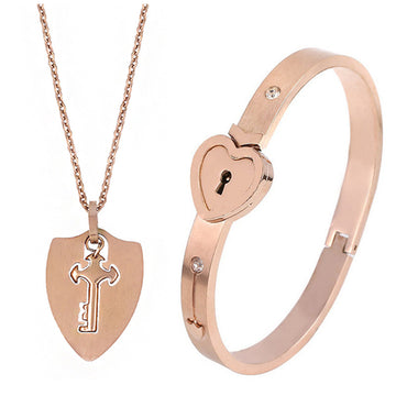 Fashion Jewelry Titanium Steel Couple Love Necklace