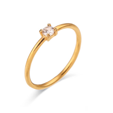 Fashion Simple Light Luxury Birthday Ring
