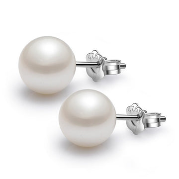 S925 Silver Natural Shell Pearl Earrings