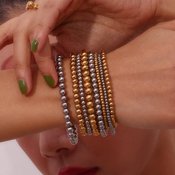 Niche Vintage Stainless Steel Plated 18K Bracelet