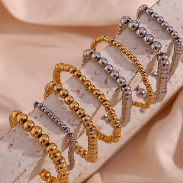 Niche Vintage Stainless Steel Plated 18K Bracelet