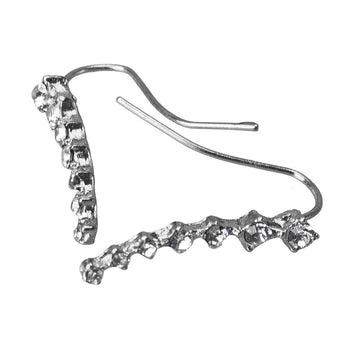 7 Inch Long Rhinestone Bridal Earrings