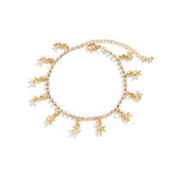 Beach Star Tassel Ankle Ring Simple