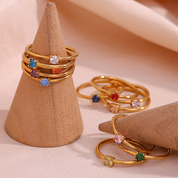 Fashion Simple Light Luxury Birthday Ring