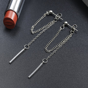 Chain Earrings For Women Personalized Silver