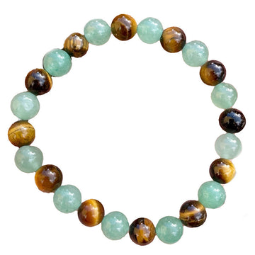Tiger Eye Beaded Bracelet Unisex 8Mm