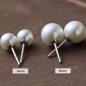 S925 Silver Natural Shell Pearl Earrings