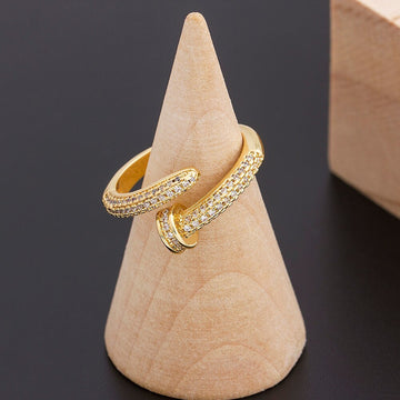 Personalized Geometric Nail Ring For Men