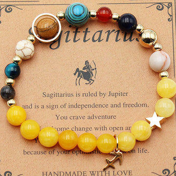 Eight Planets Twelve Constellation Morgan Stone Bracelet