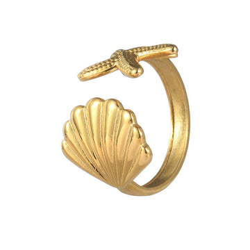 Titanium Steel Shell Ring With Special