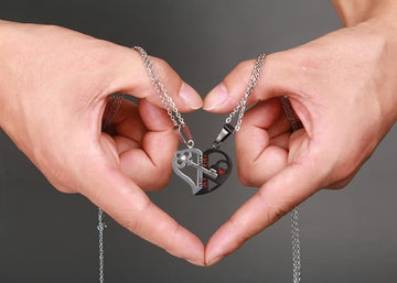 Pendant Love Necklace Set For Couples