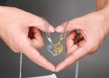 Pendant Love Necklace Set For Couples