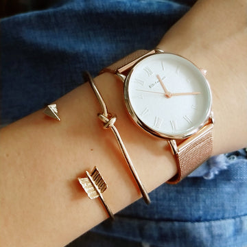 Women'S Vintage Cuff Arrow Knotted Bracelet