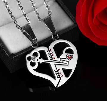 Pendant Love Necklace Set For Couples