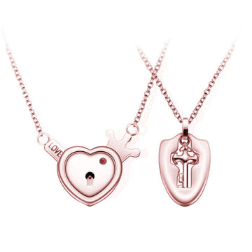 Fashion Jewelry Titanium Steel Couple Love Necklace