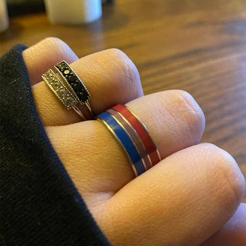 Bisexual Pride Stainless Steel Ring Unisex