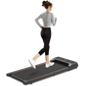 Walking Pad Under Desk Treadmill with LED Display and Remote Control Portable Fitness Equipment