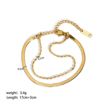 Stainless Steel Ornament Bracelet For Women