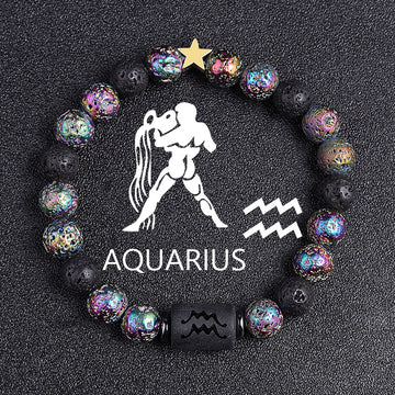 European And American Twelve Constellation Natural Bracelet