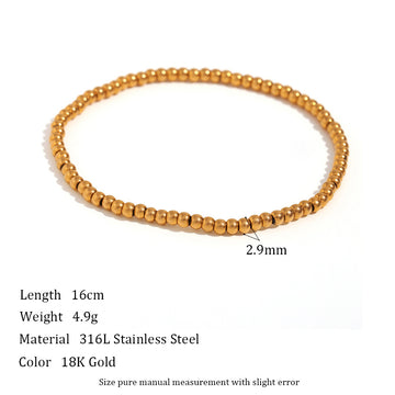 Niche Vintage Stainless Steel Plated 18K Bracelet