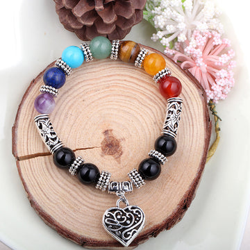 Seven Chakra Yoga Energy Bracelet Adjustable