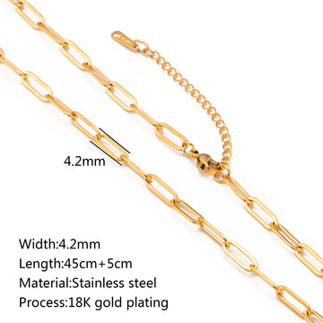 Stainless Steel Vacuum Plated 18K Gold