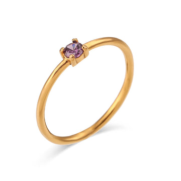 Fashion Simple Light Luxury Birthday Ring