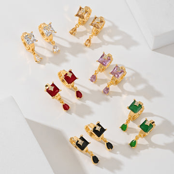 Popular Fashion Earrings Copper Plated Gold