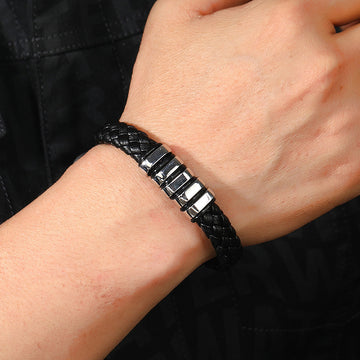 Multi Layer Leather Woven Bracelet Wrist