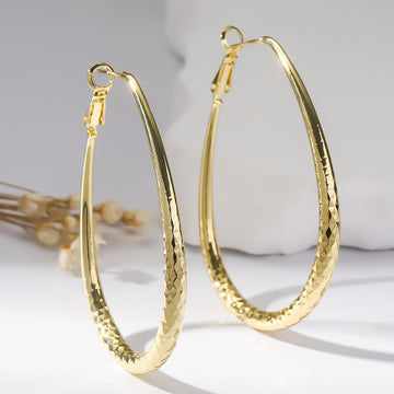 Golden Glossy Spring Fastener Egg Shaped