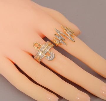 New European And American Zircon Paper Ring