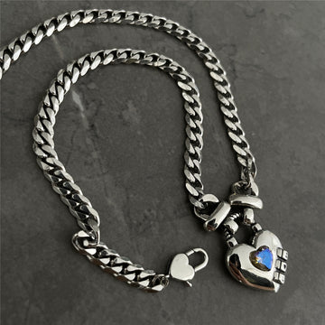 Heart Sweater Necklace Women'S Geometric Thai