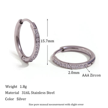 Women'S Fashion Titanium Steel Rounded Edge